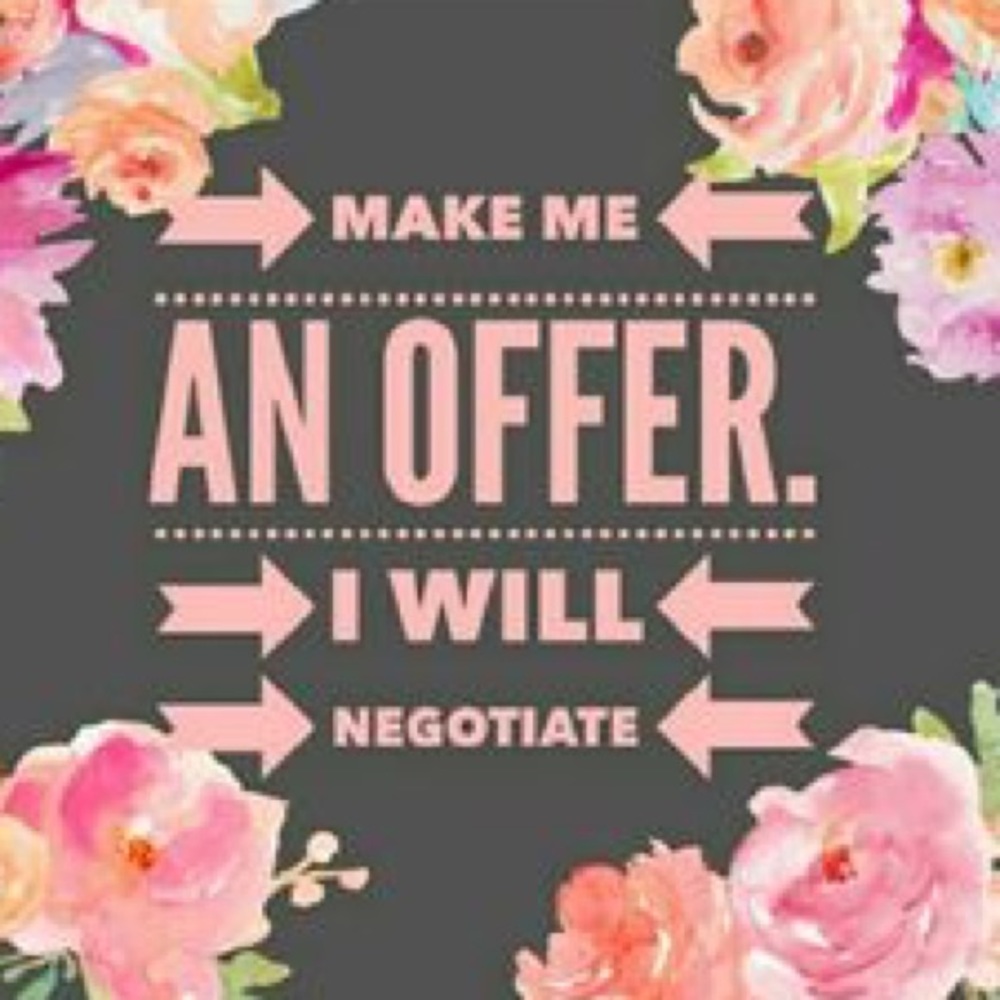Reasonable offers welcome!